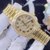 Custom Watches Rolex Datejust m178288-0081 18k Yellow Gold Diamond Dial 31mm Swiss 2836