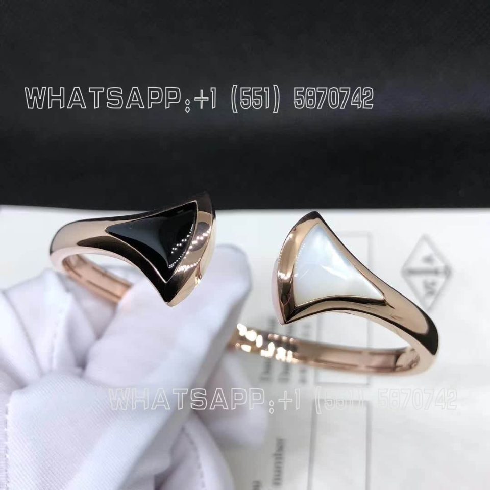 Custom Jewelry Bulgari Divas’ Dream Bracelet with Mother-of-pearl and Onyx BR857323