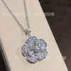 Custom Jewelry Bulgari Divas’ Dream Necklace 18K White Gold Set Diamonds 350854