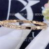 Custom Jewelry Bulgari Serpenti Viper bracelet 18k rose gold set with demi-pavé diamonds 355043 width 4 mm