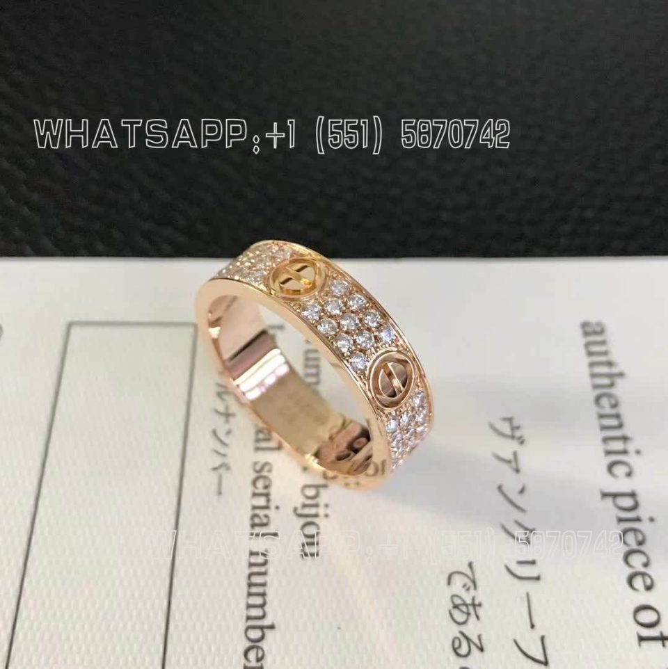 Custom Jewelry Cartier De Love Rings 18K Rose Gold B4087600