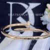 Custom Jewelry Cartier Juste un Clou Bracelet 18K Rose Gold and Diamonds N6702117