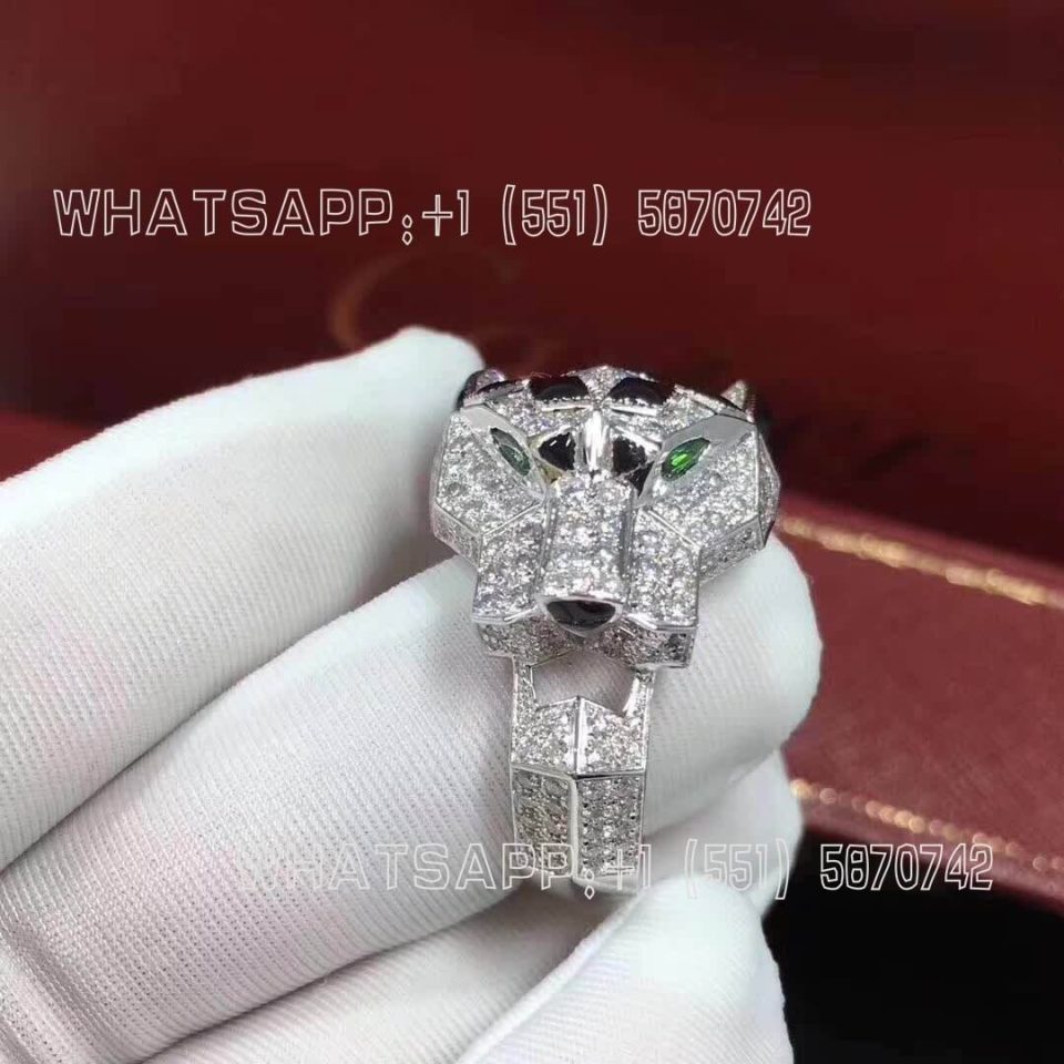 Custom Jewelry Cartier Panthère de Cartier ring 18K white gold N4211000