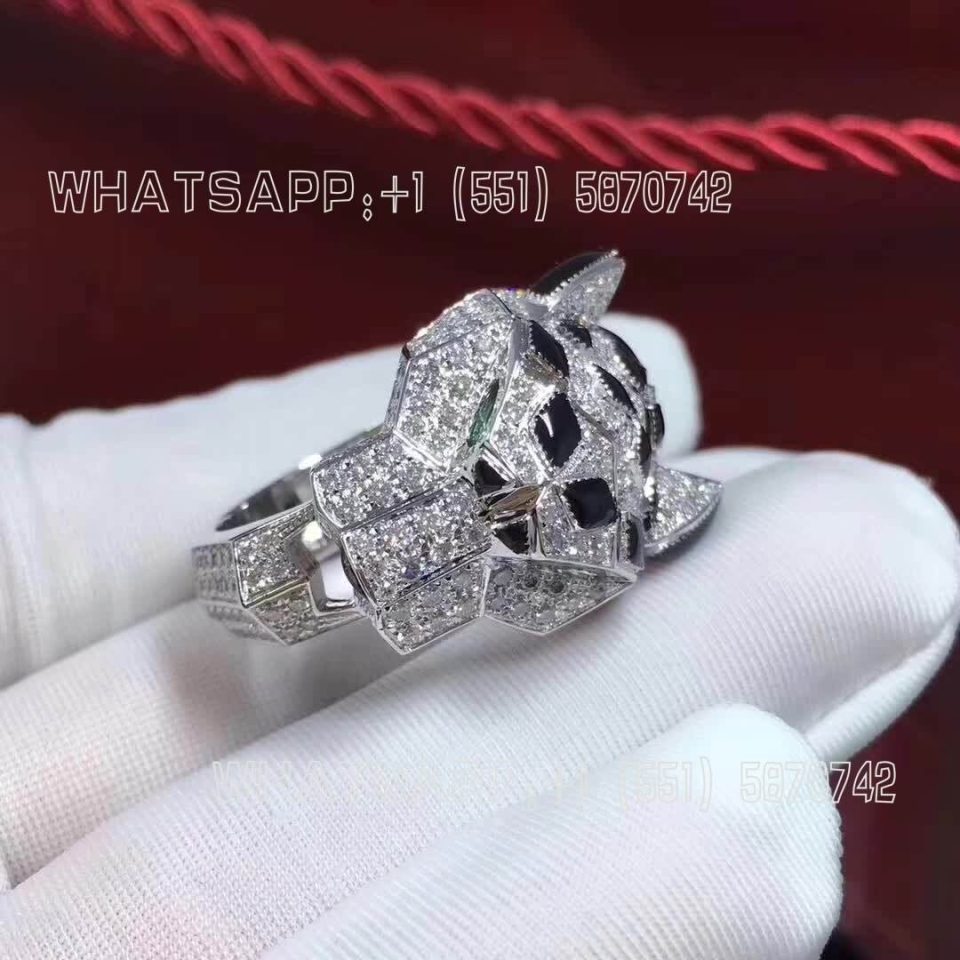 Custom Jewelry Cartier Panthère de Cartier ring 18K white gold N4211000
