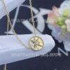 Custom Jewelry Dior Rose Des Vents Necklace Yellow Gold, Diamond and Mother-of-Pearl JRDV95005