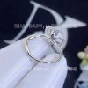 Custom Jewelry Dior Small Rose Dior Bagatelle Ring White Gold and Diamonds JBAG94055