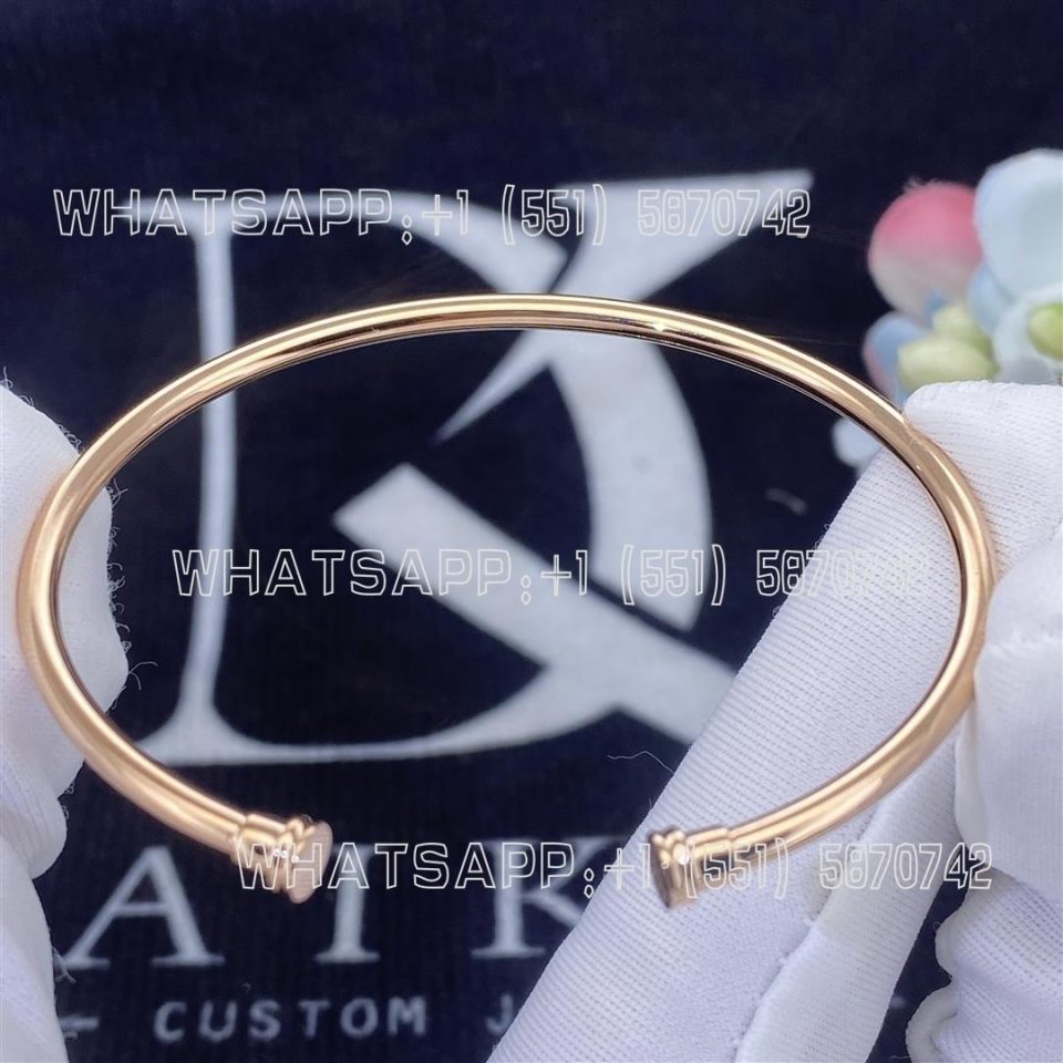 Custom Jewelry Fred 18k Pink Gold Bangle for Large Model Force 10 Bracelet 6B0937