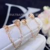 Custom Jewelry Messika Joy cœur 0.15-carat single diamond chain earring Rose Gold For Her Diamond Earrings 11557-PG
