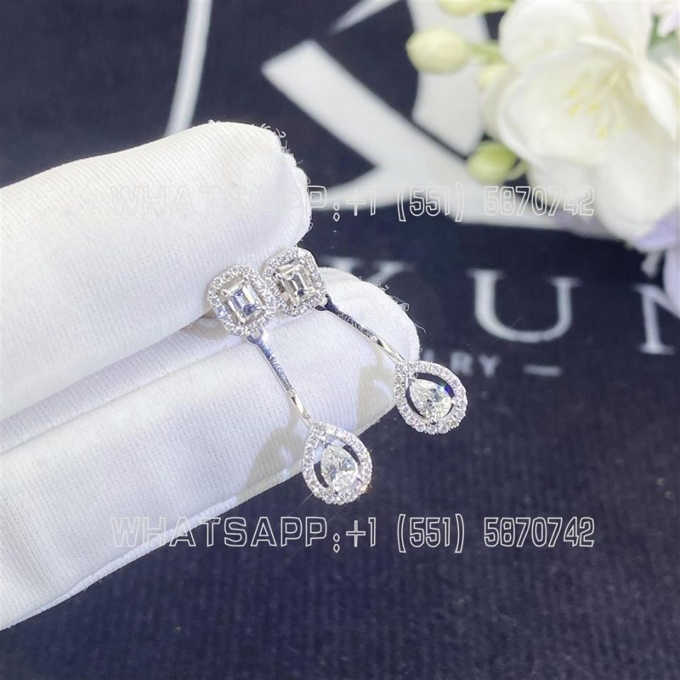 Custom Jewelry Messika My Twin Toi & Moi 0,15ct x2 White Gold For Her Diamond Earrings 06504-WG