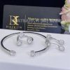 Custom Jewelry Messika My Twin Skinny 0.15ct x2 White Gold For Her Diamond Bracelet 06161-WG