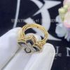 Custom Jewelry Roberto Coin Princess Flower Ring with Black Jade and Diamonds ADV888RI1837-YG Small version