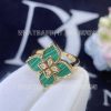 Custom Jewelry Roberto Coin Venetian Princess Ring with Diamonds and Malachite ADV777RI3192