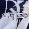 Custom Jewelry Tiffany T Diamond Wire Bracelet in 18k White Gold 60010748