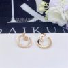 Custom Jewelry Tiffany Tiffany T T1 Open Hoop Earrings in 18k Rose Gold with Diamonds 68408105