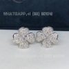 Custom Jewelry Van Cleef & Arpels Cosmos earrings, small model 18K white gold and Diamond VCARO68N00