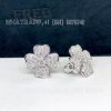 Custom Jewelry Van Cleef & Arpels Cosmos earrings, small model 18K white gold and Diamond VCARO68N00