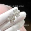 Custom Jewelry Van Cleef & Arpels Cosmos earrings, small model 18K white gold and Diamond VCARO68N00