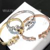 Custom Jewelry Van Cleef & Arpels Frivole bracelet, 7 flowers, medium model 18K Rose Gold