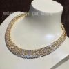 Custom Jewelry Van Cleef & Arpels Snowflake necklace 18K yellow gold, Diamond VCARO3RR00