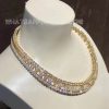 Custom Jewelry Van Cleef & Arpels Snowflake necklace 18K yellow gold, Diamond VCARO3RR00