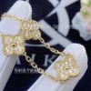 Custom Jewelry Van Cleef & Arpels Vintage Alhambra Bracelet 5 Motifs 18K yellow gold, Diamond VCARA41400