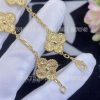 Custom Jewelry Van Cleef & Arpels Vintage Alhambra bracelet 5 motifs 18K yellow gold VCARO1IE00