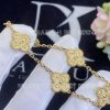 Custom Jewelry Van Cleef & Arpels Vintage Alhambra bracelet 5 motifs 18K yellow gold VCARO1IE00