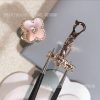 Custom Jewelry Van Cleef & Arpels Vintage Alhambra Earrings 18K Rose Gold and Pink mother-of-pearl