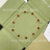 Custom Jewelry Van Cleef & Arpels Vintage Alhambra necklace, 10 motifs Tiger Eye VCARD40700