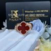 Custom Jewelry Van Cleef & Arpels Vintage Alhambra Reversible Ring 18K rose gold, Carnelian, Diamond VCARP7U500