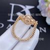 Custom Jewelry Van Cleef & Arpels Vintage Alhambra Reversible Ring 18K rose gold, Carnelian, Diamond VCARP7U500