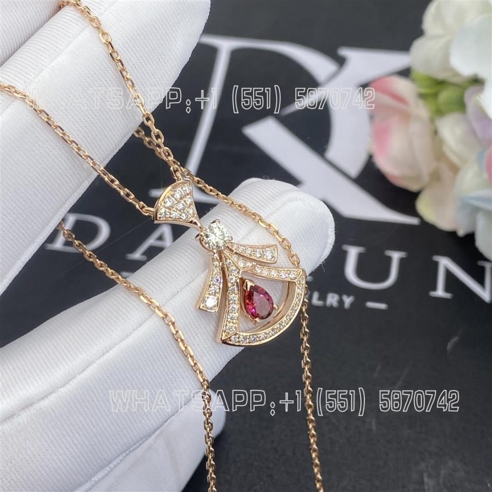 Custom Jewelry Bulgari Divas' Dream necklace in 18 kt rose gold 360619