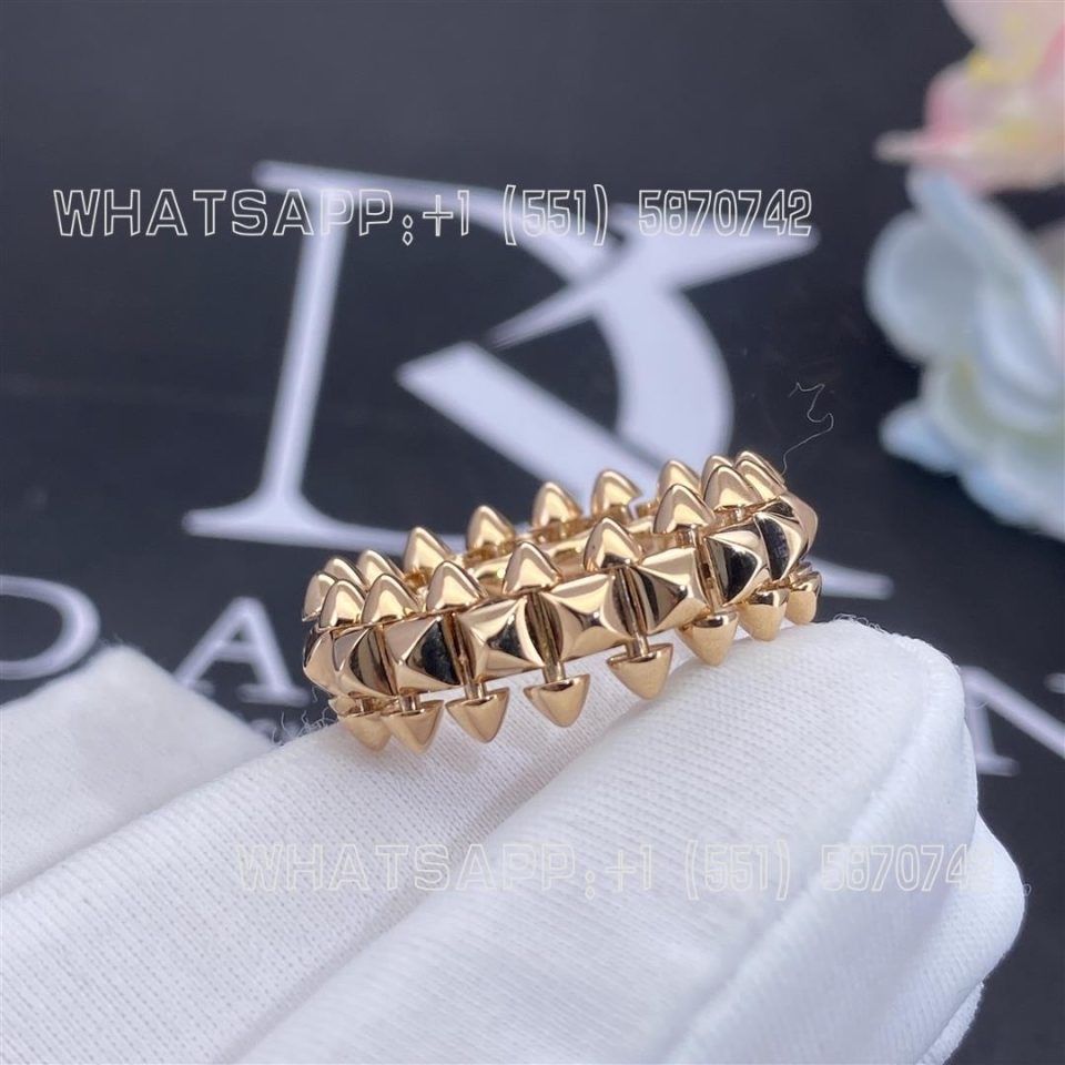 Custom Jewelry Cartier Clash De Cartier Ring Medium Model Rose Gold B4229900