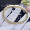 Custom Jewelry Cartier Love Bracelet in 18K Yellow Gold and Pave Diamonds N6035017 – Width 6.7 mm