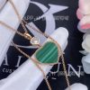 Custom Jewelry Chopard Happy Hearts Pendant, Ethical Rose Gold, Diamond and Malachite 797482-5151