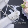 Custom Jewelry Fred Force 10 Necklace 18K white gold and diamonds medium model 7B0235
