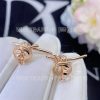 Custom Jewelry Tiffany Knot Earrings in Rose Gold with Diamonds 69526136