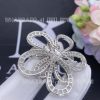 Custom Jewelry Van Cleef & Arpels Flowerlace clip 18K white gold Diamond