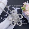 Custom Jewelry Van Cleef & Arpels Flowerlace clip and pendant 18K white gold, Diamond VCARP0I300
