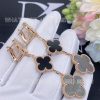 Custom Jewelry Van Cleef & Arpels Magic Alhambra Earrings, 3 Motifs Rose Gold Earrings
