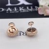 Custom Jewelry Van Cleef & Arpels Perlée couleurs earrings 18K rose gold, Carnelian VCARP4E000