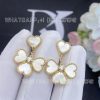 Custom Jewelry Van Cleef & Arpels Sweet Alhambra effeuillage earrings Mother-of-pearl VCARN5PQ00