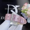 Custom Watches Charles Oudin Pansy Retro Pink Straps with Pearls Watch Medium Arabic Style – 24mm