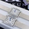 Custom Watches Charles Oudin Pansy Retro White Straps with Pearls Watch Medium – 24mm