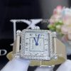 Custom Watches Charles Oudin Pansy Retro White Straps with Pearls Watch Medium Arabic Style – 24mm