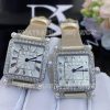 Custom Watches Charles Oudin Pansy Retro White Straps with Pearls Watch Medium Arabic Style – 24mm