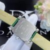 Custom Watches Charles Oudin Pansy Retro Green Straps with Pearls Watch Medium Arabic Style – 24mm