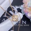 Custom Jewelry Van Cleef & Arpels Vintage Alhambra pendant guilloché 18K rose gold