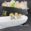 Custom Jewelry Cartie C De Cartier Earrings 18K Yellow Gold 1CT N8047100