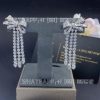 Custom Jewelry Graff Tilda’s Bow Triple Diamond Drop Earrings
